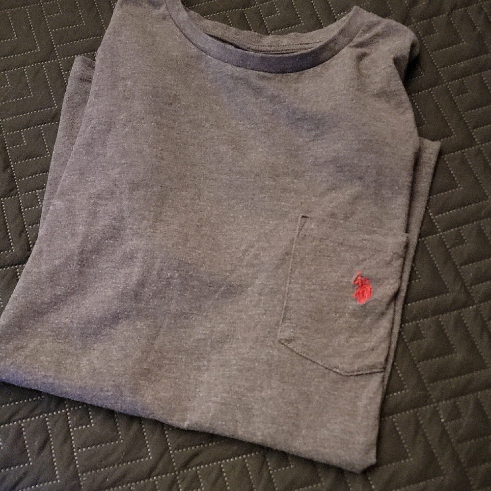 Polo by Ralph Lauren Men's Charcoal Long Sleeve Tee